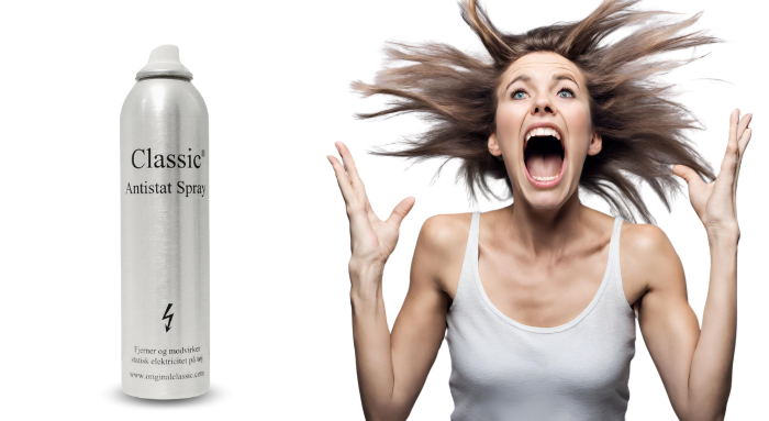 Classic Antistat Spray® 225ml – Fjerner statisk elektricitet i tøj